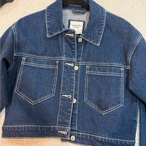 A&f Blue Denim Jacket- like new